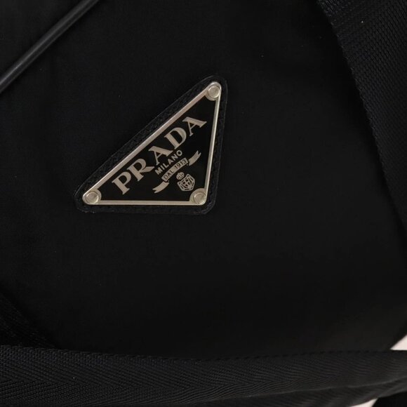 PRADA Boston Bag Nylon 2way Black Silver Auth bs28231 - Picture 10 of 14